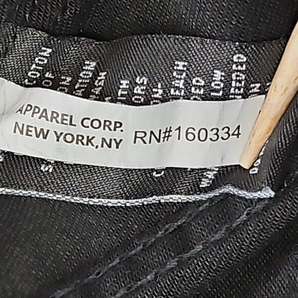 Hudson Outerwear Stretch Denim Jacket Men's Medium Black Long Sleeve Logos EUC - Picture 10 of 16